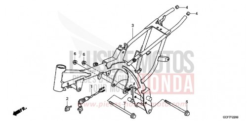 CARROSSERIE DE CHASSIS CRF70FC de 2012